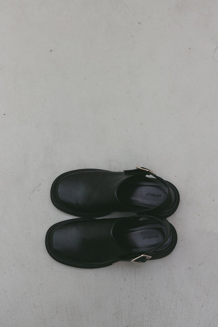 クロッグサンダル BLK S