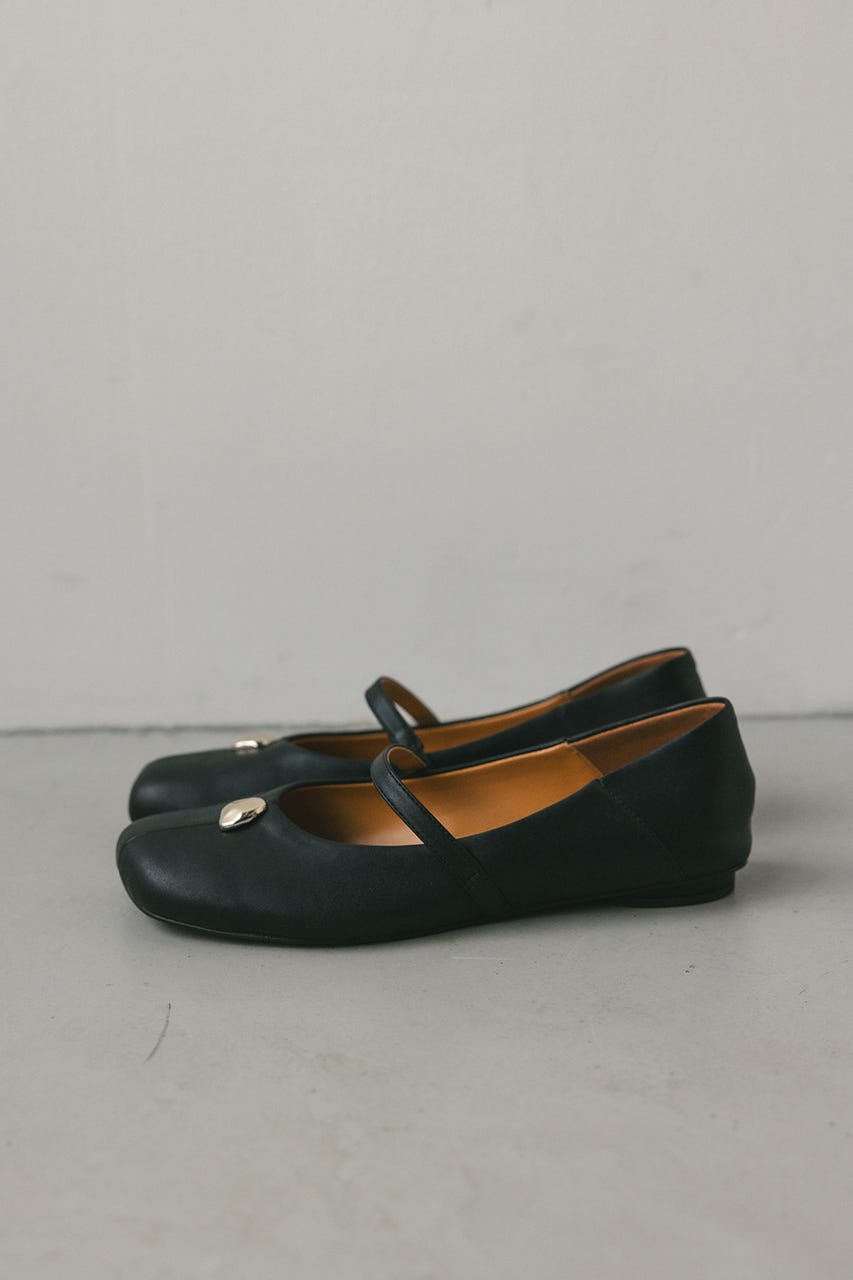 メタルモチーフパンプス BLK M