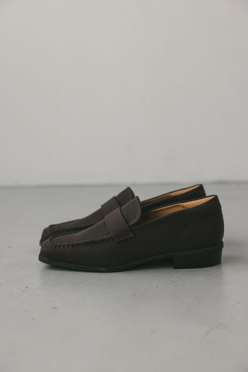 キャンバススクエアローファー BRN M