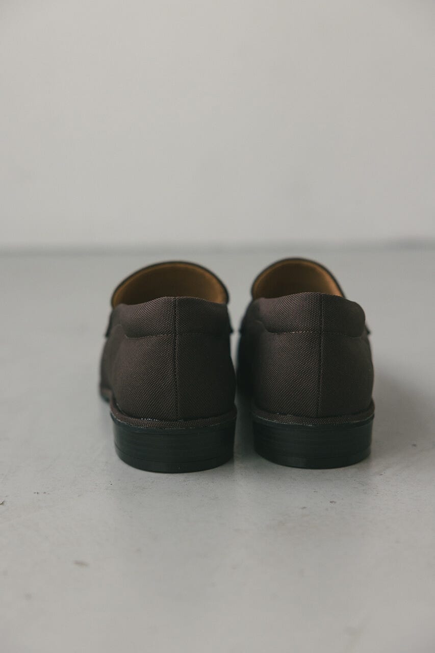 キャンバススクエアローファー BRN M