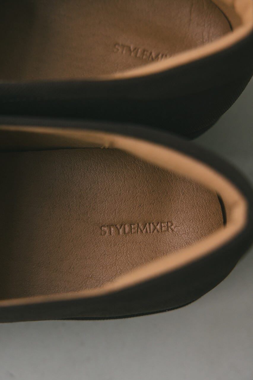 キャンバススクエアローファー BRN M