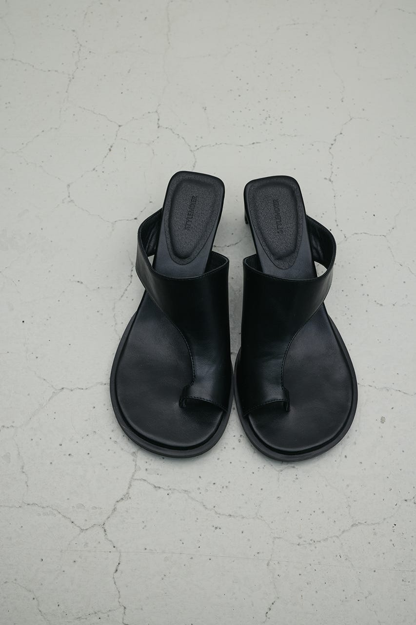 トングヒールサンダル BLK M