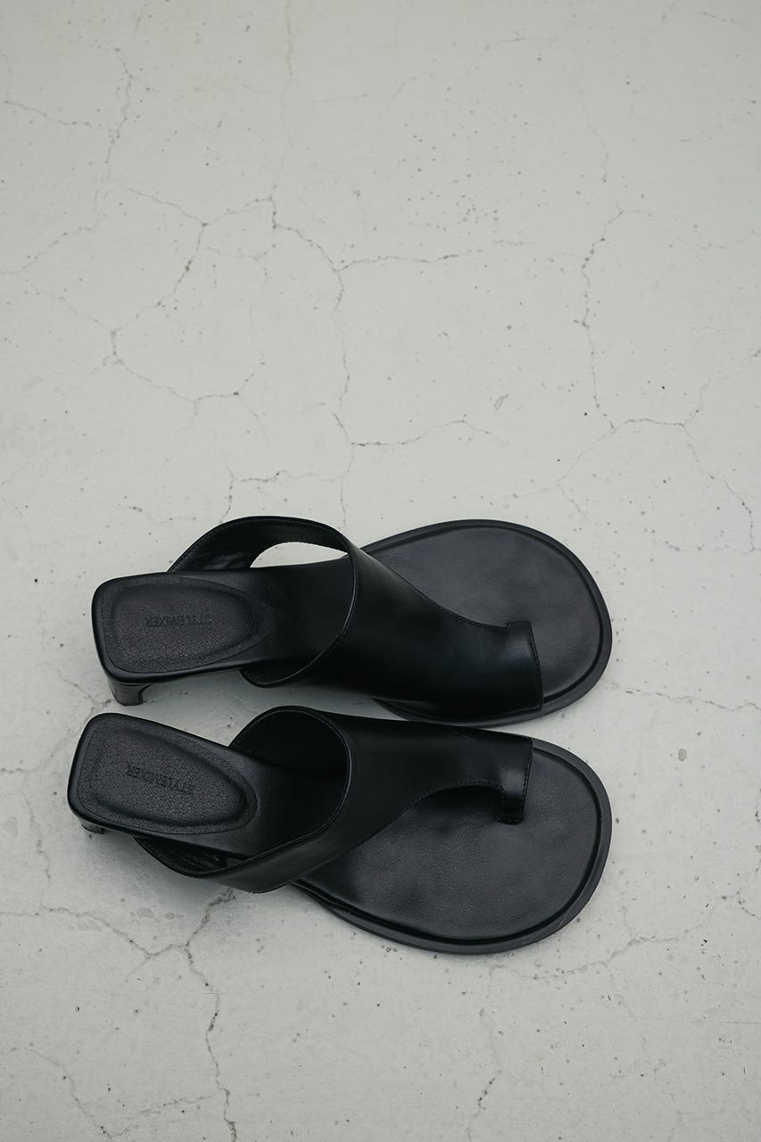 トングヒールサンダル BLK M