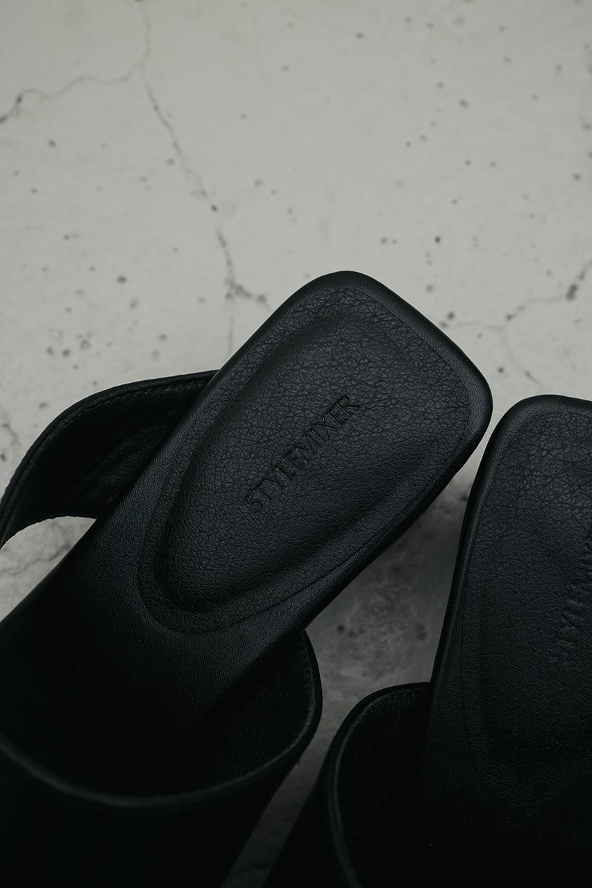 トングヒールサンダル BLK M