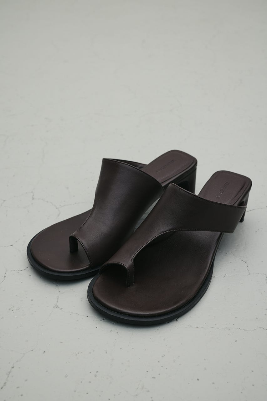 トングヒールサンダル BRN M