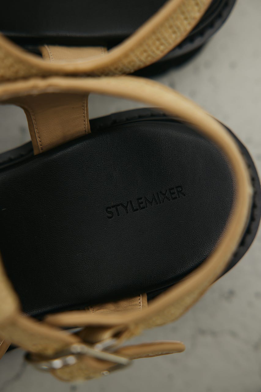 クロシェチャンキーソールサンダル BEG M