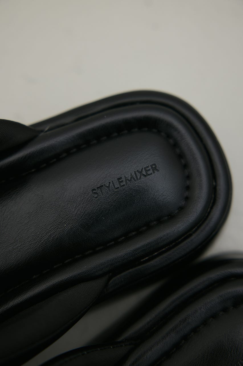 プラットフォームトングサンダル BLK M