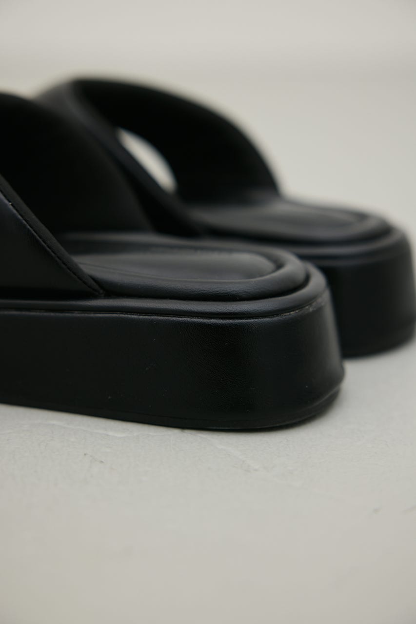 プラットフォームトングサンダル BLK M