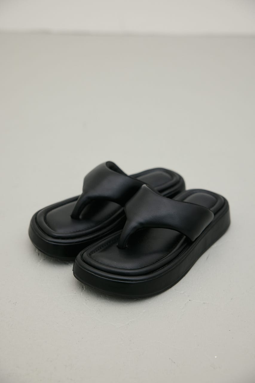 プラットフォームトングサンダル BLK M
