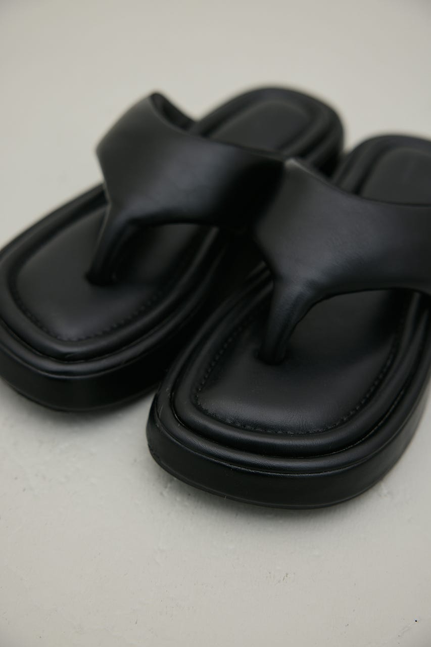 プラットフォームトングサンダル BLK M