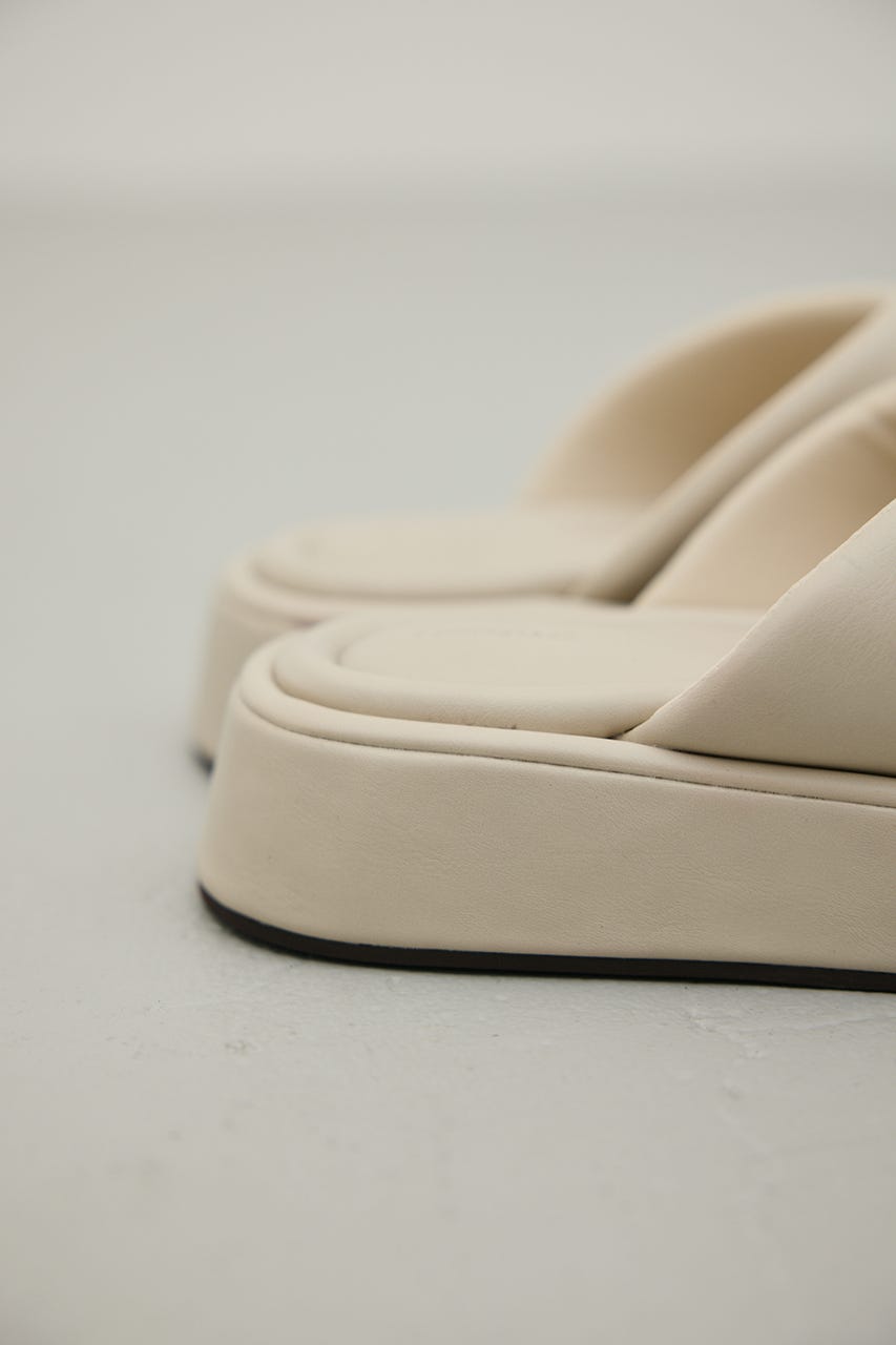 プラットフォームトングサンダル L/BEG M