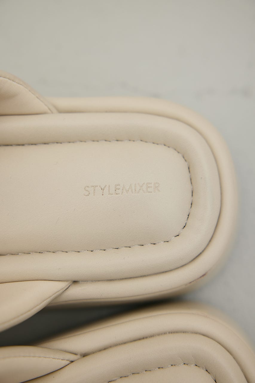 プラットフォームトングサンダル L/BEG M