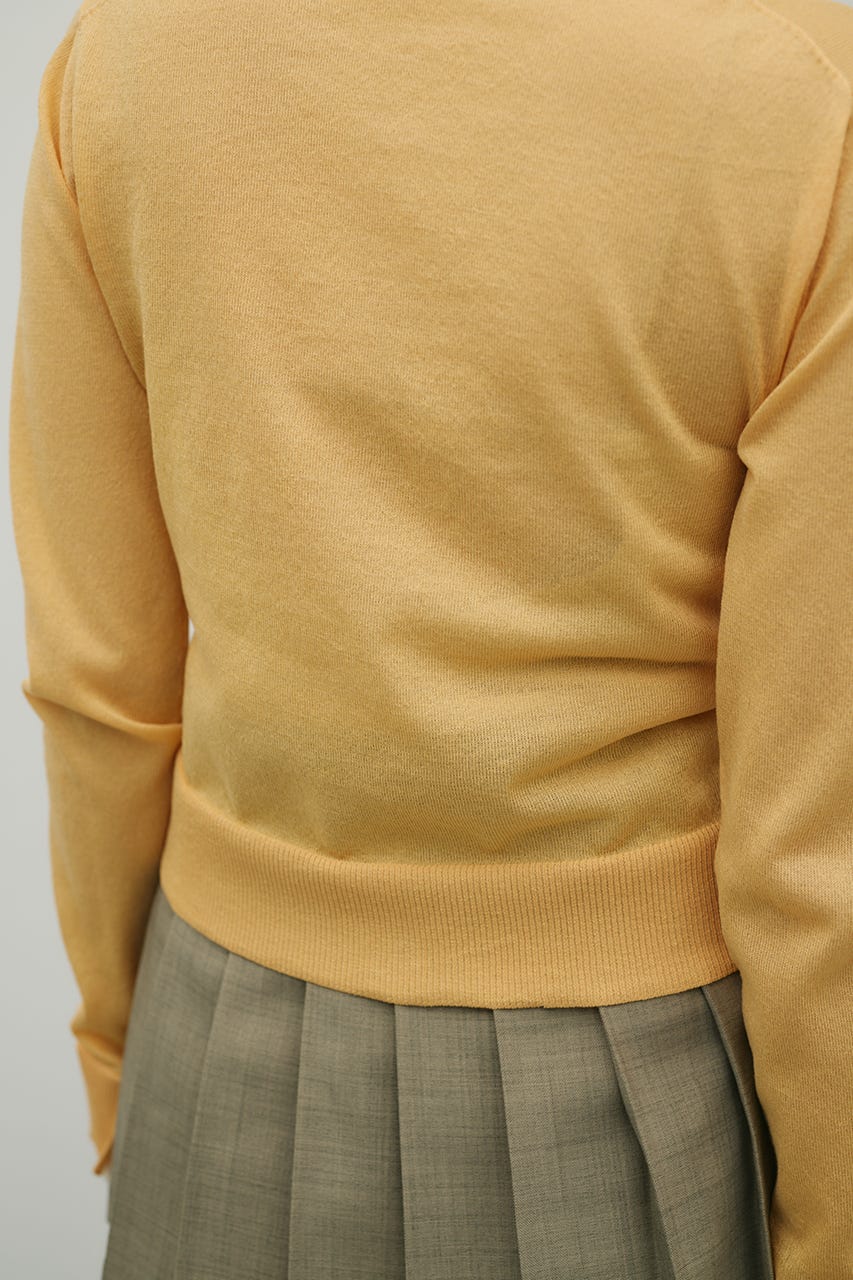 バイカラーニットカーデ ORG FREE