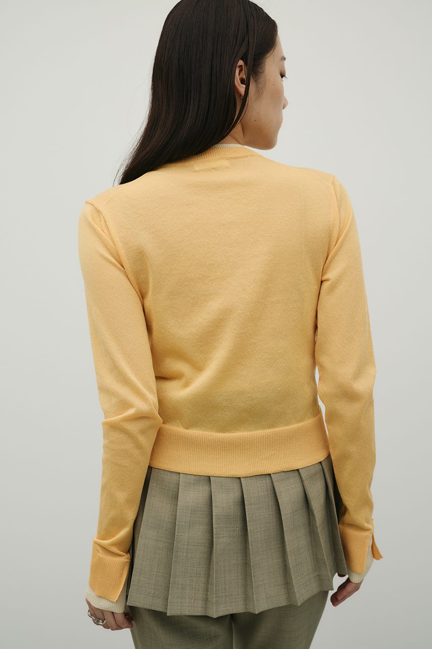 バイカラーニットカーデ ORG FREE