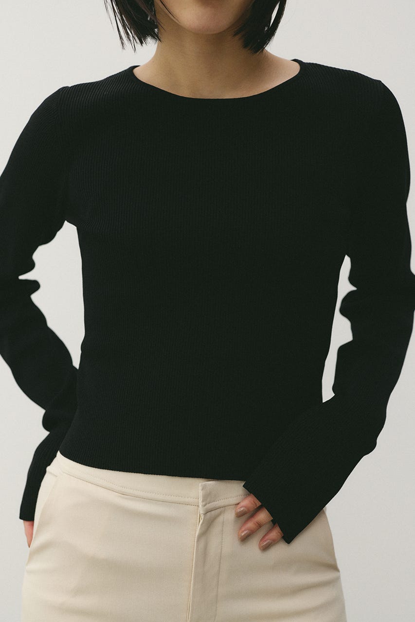 2ピースペプラムドライニット BLK FREE