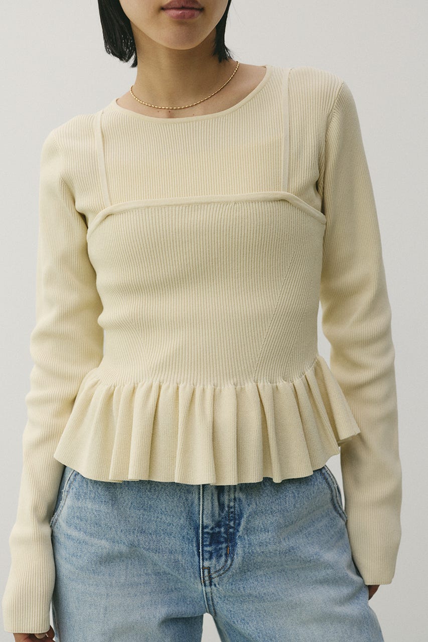 2ピースペプラムドライニット IVOY FREE