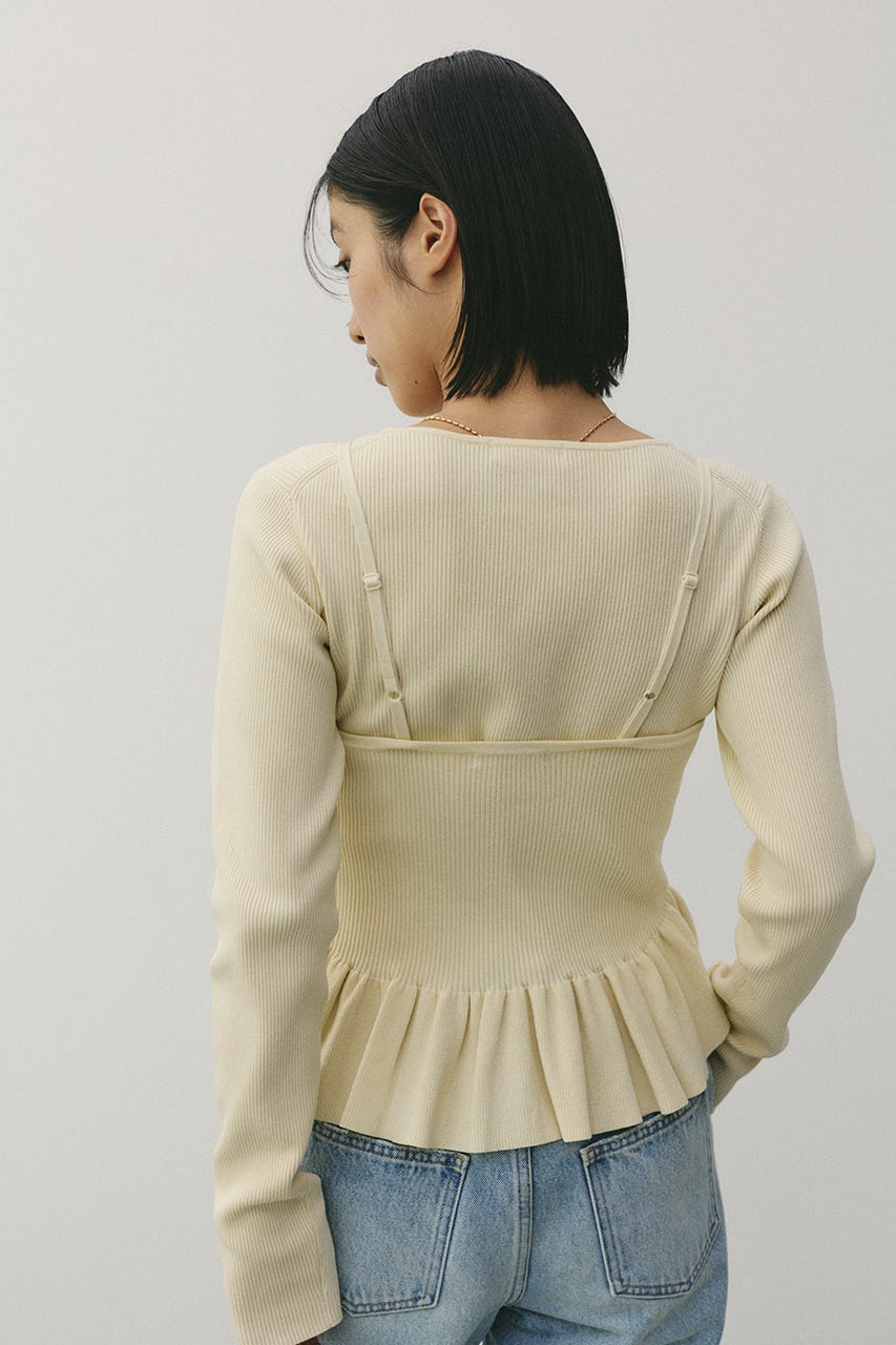 2ピースペプラムドライニット IVOY FREE