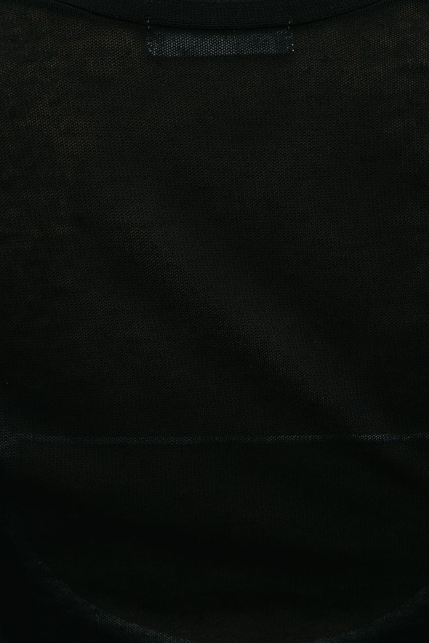 ディープVネックシアートップ BLK FREE