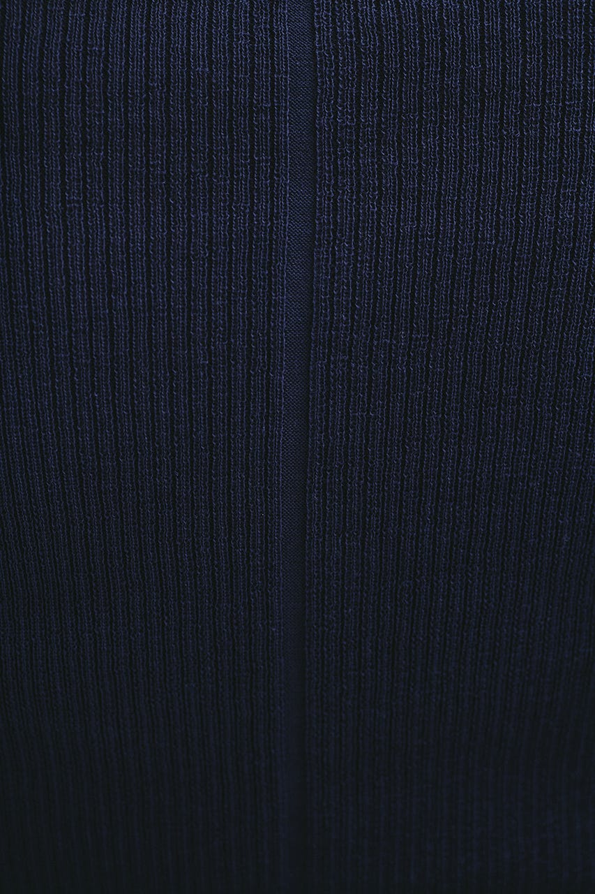 ヘンリーネックシアーニット NVY FREE