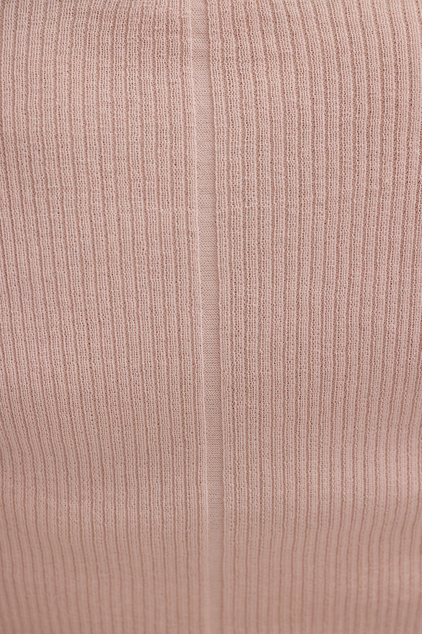 ヘンリーネックシアーニット PNK FREE