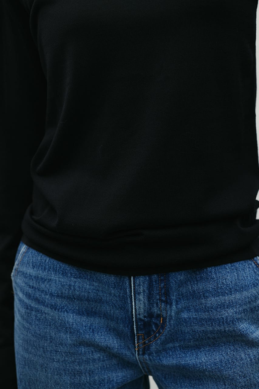 スリットスリーブニット BLK FREE