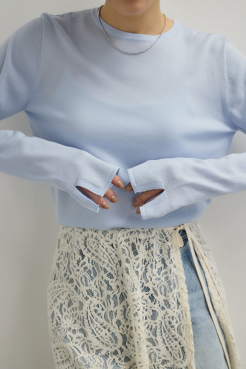 スリットスリーブニット SAX FREE