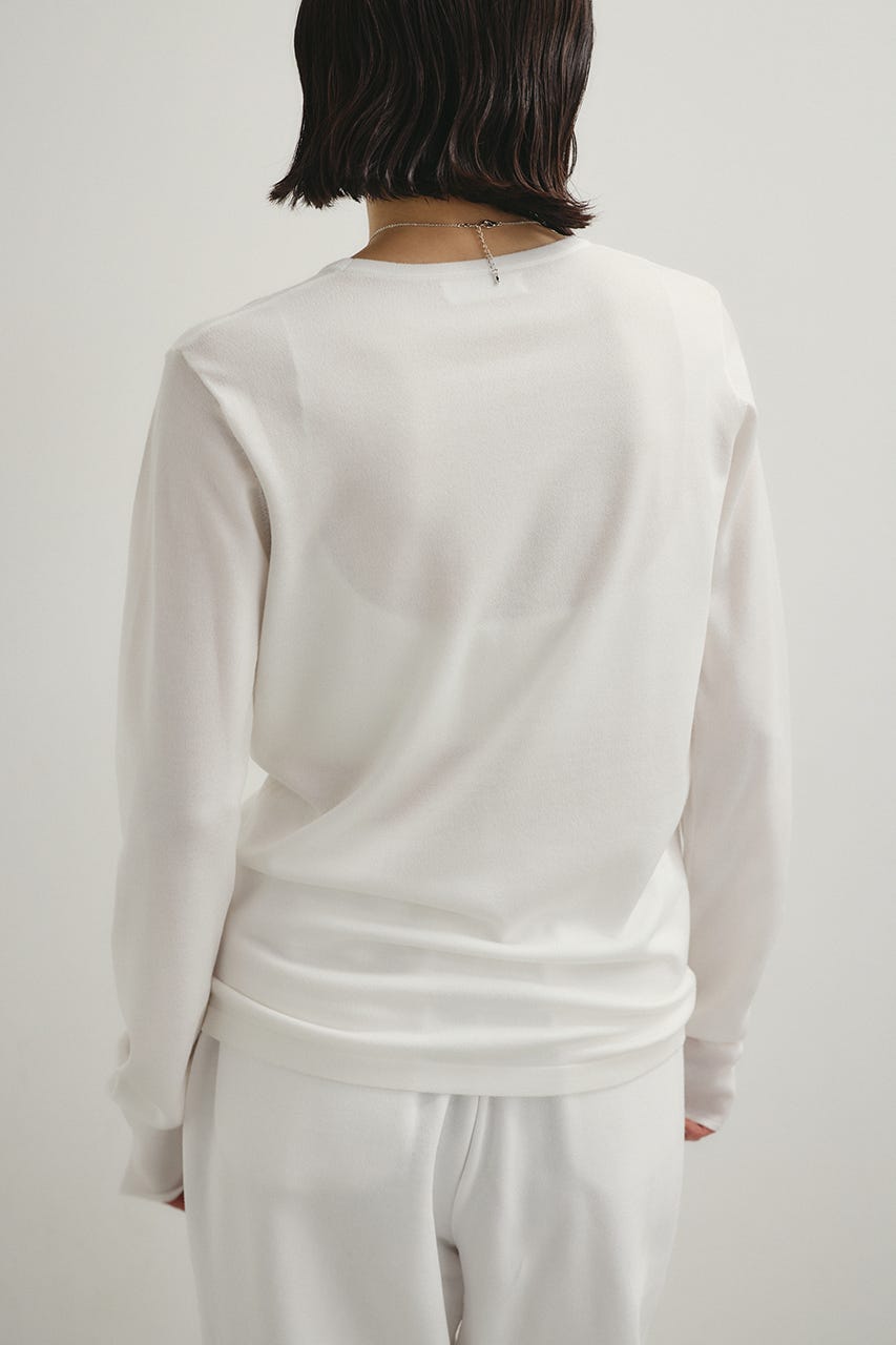 スリットスリーブニット WHT FREE