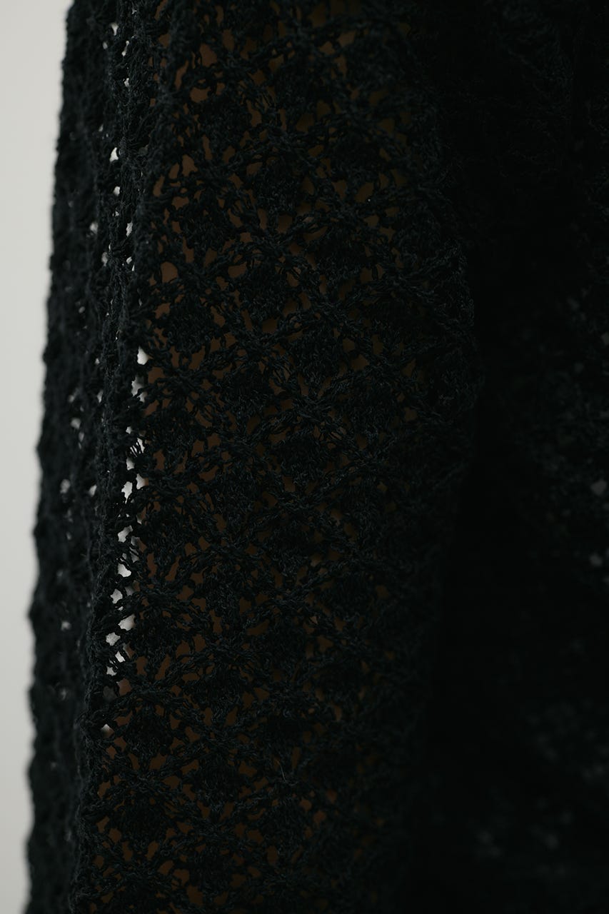 アイレットレースフーディー BLK FREE