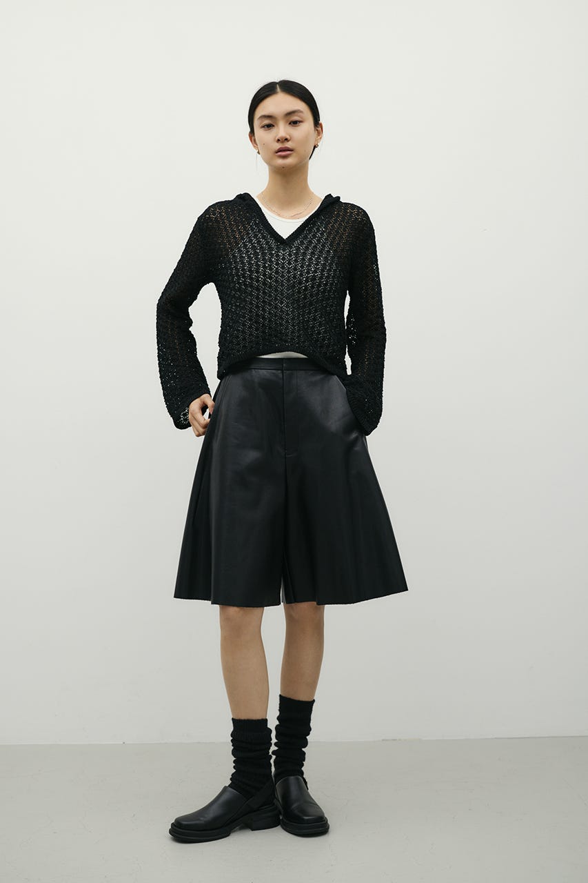 アイレットレースフーディー BLK FREE