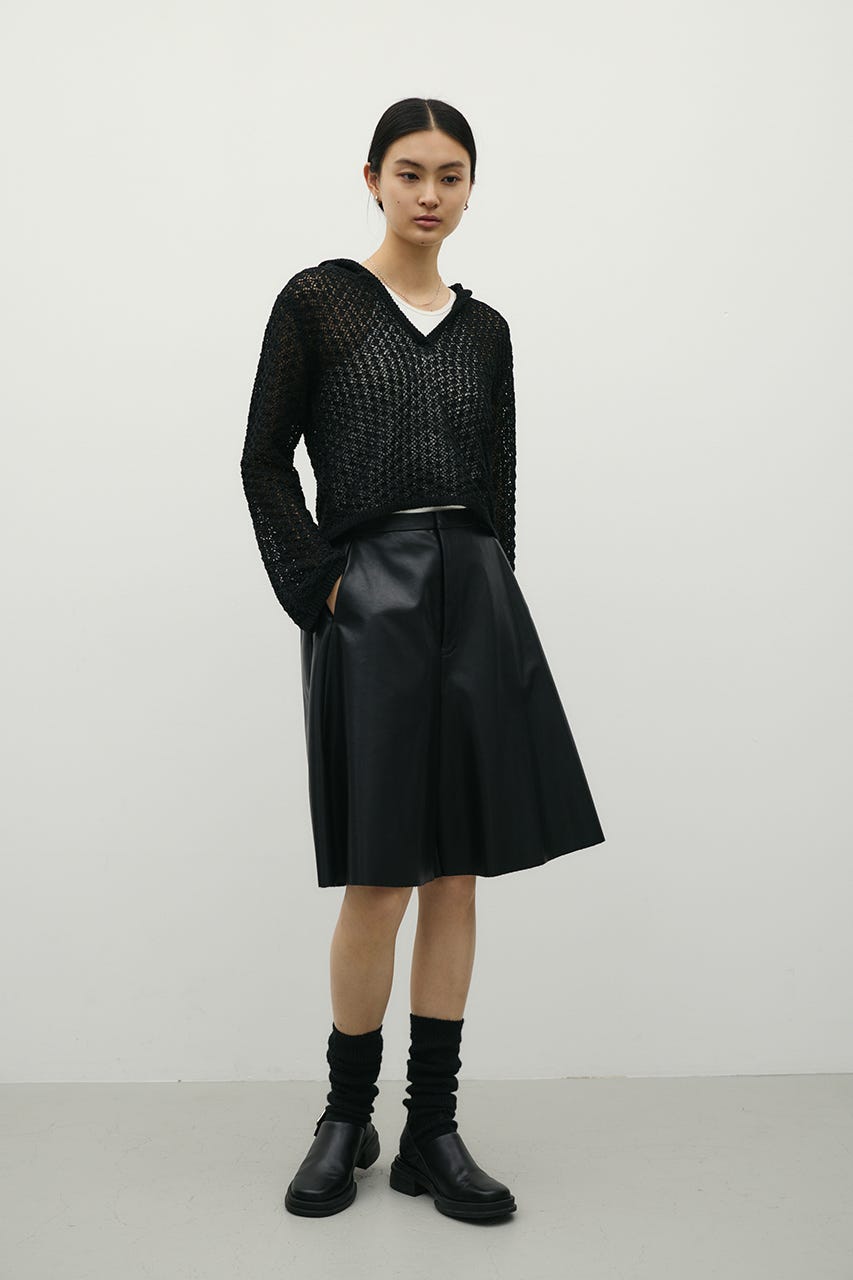 アイレットレースフーディー BLK FREE