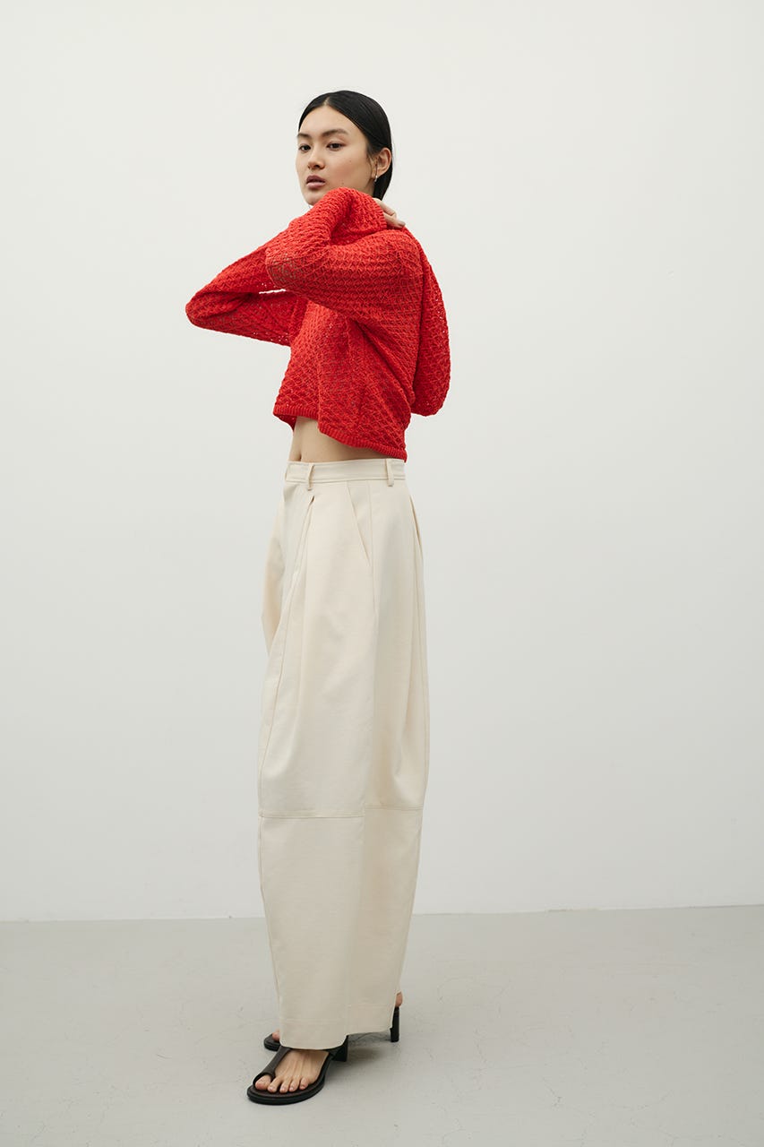 アイレットレースフーディー RED FREE