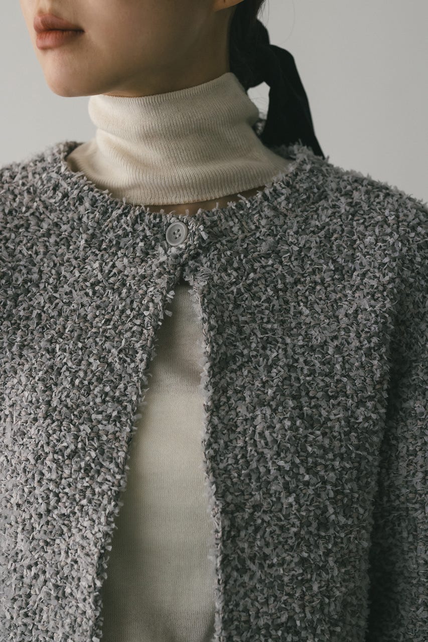 テープヤーンニットカーデ GRY FREE