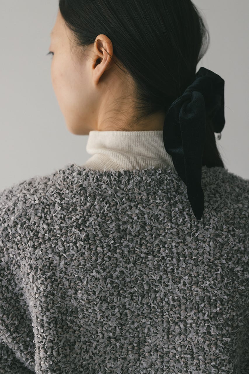 テープヤーンニットカーデ GRY FREE