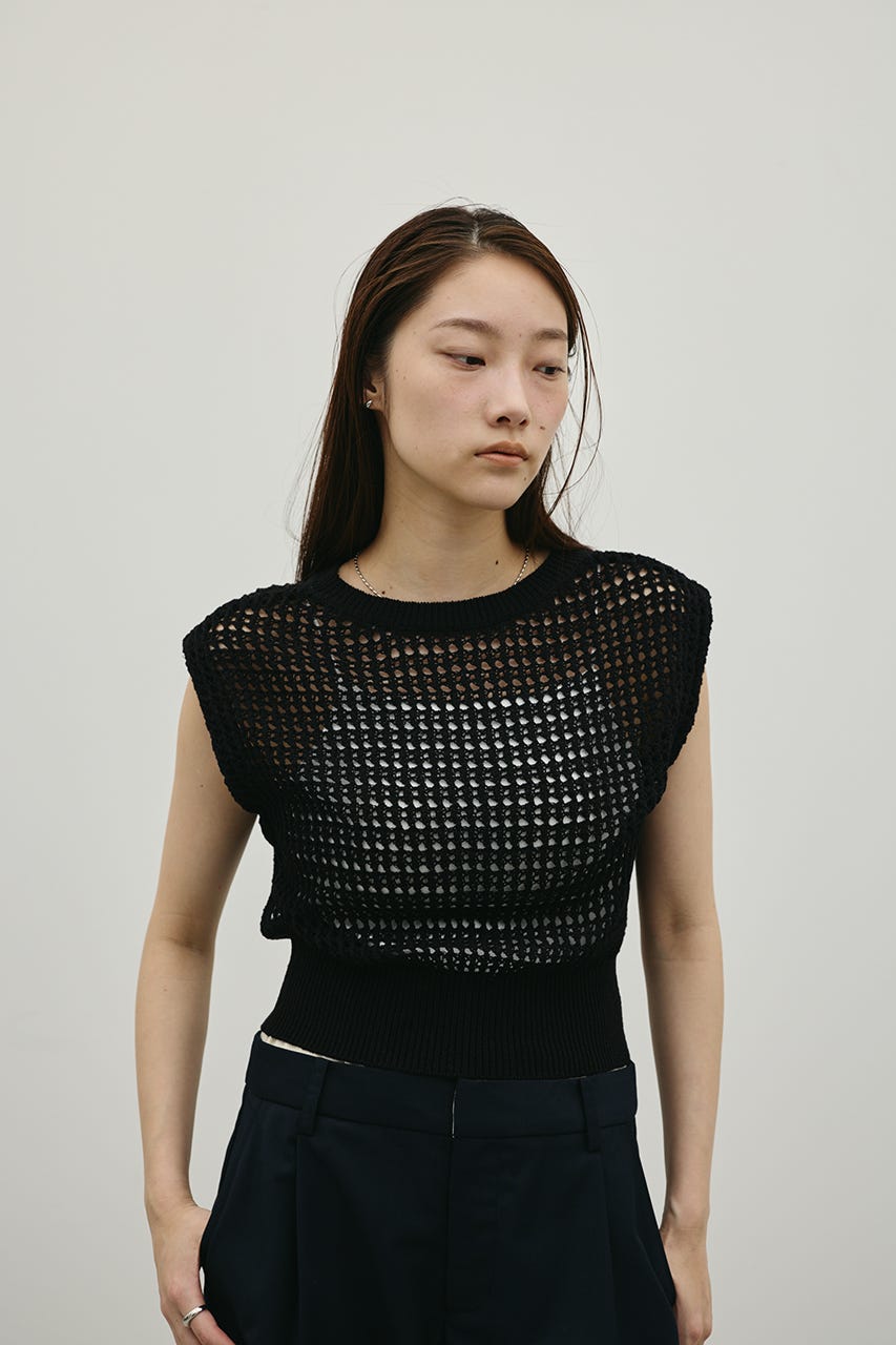 2WAYクロシェニット BLK FREE