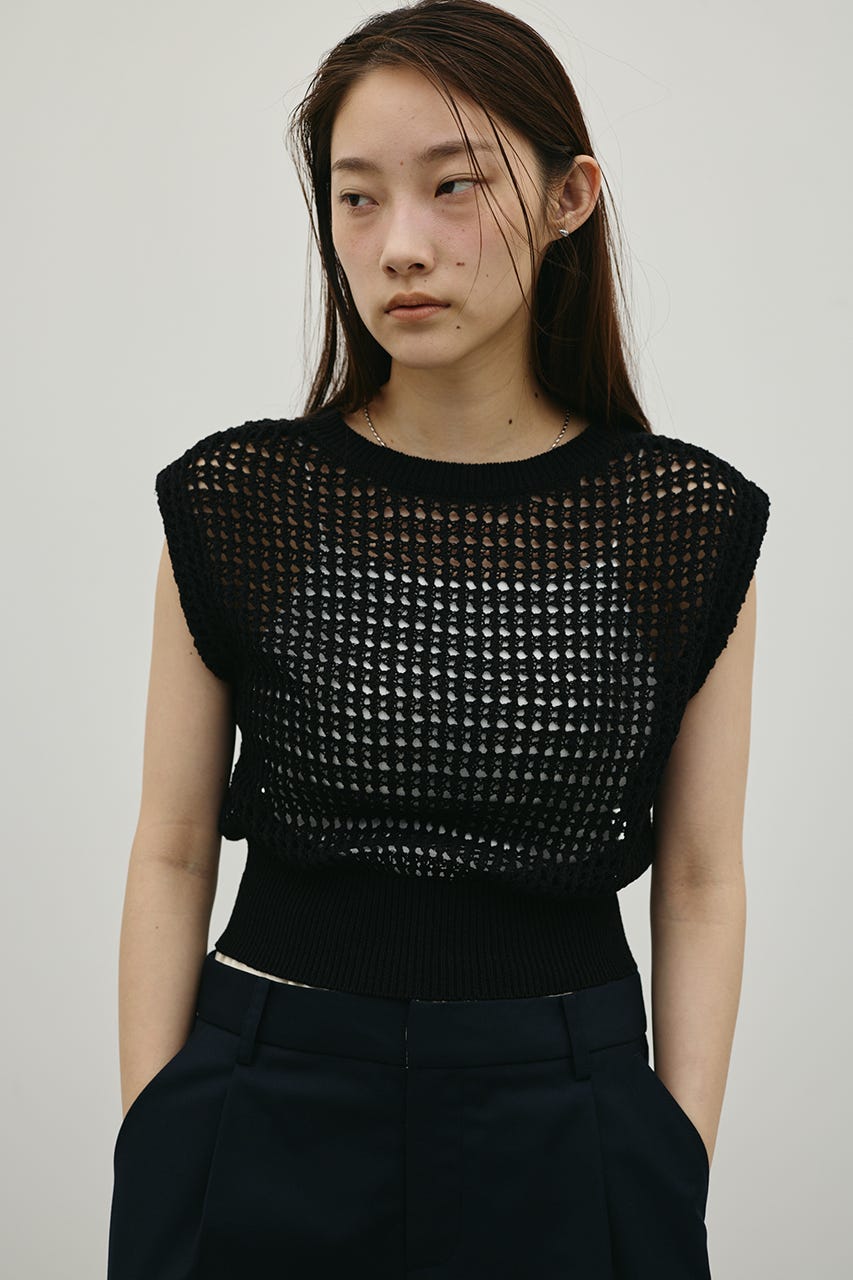 2WAYクロシェニット BLK FREE