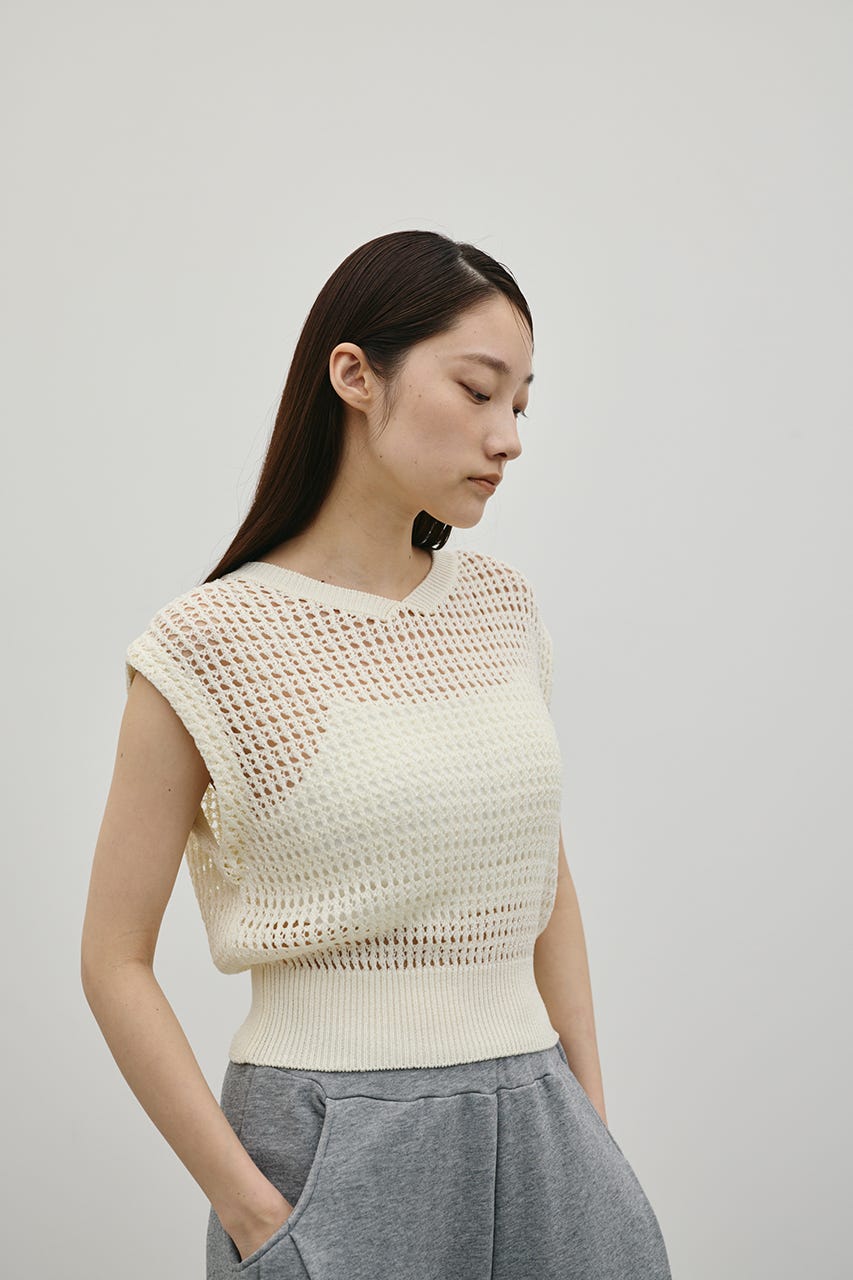 2WAYクロシェニット WHT FREE