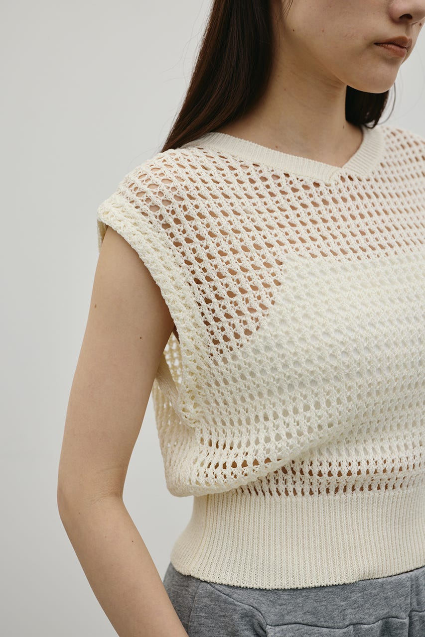2WAYクロシェニット WHT FREE