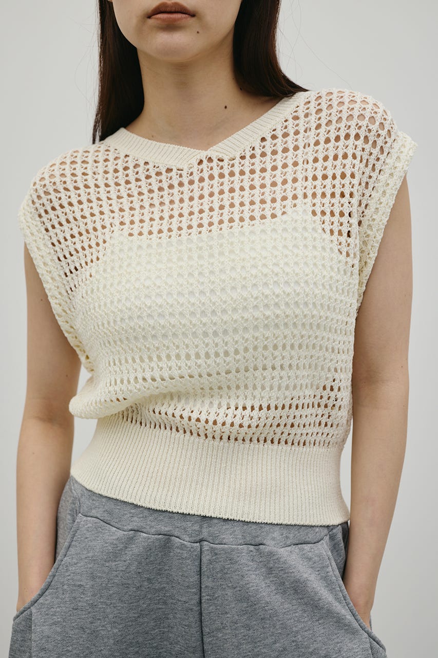 2WAYクロシェニット WHT FREE