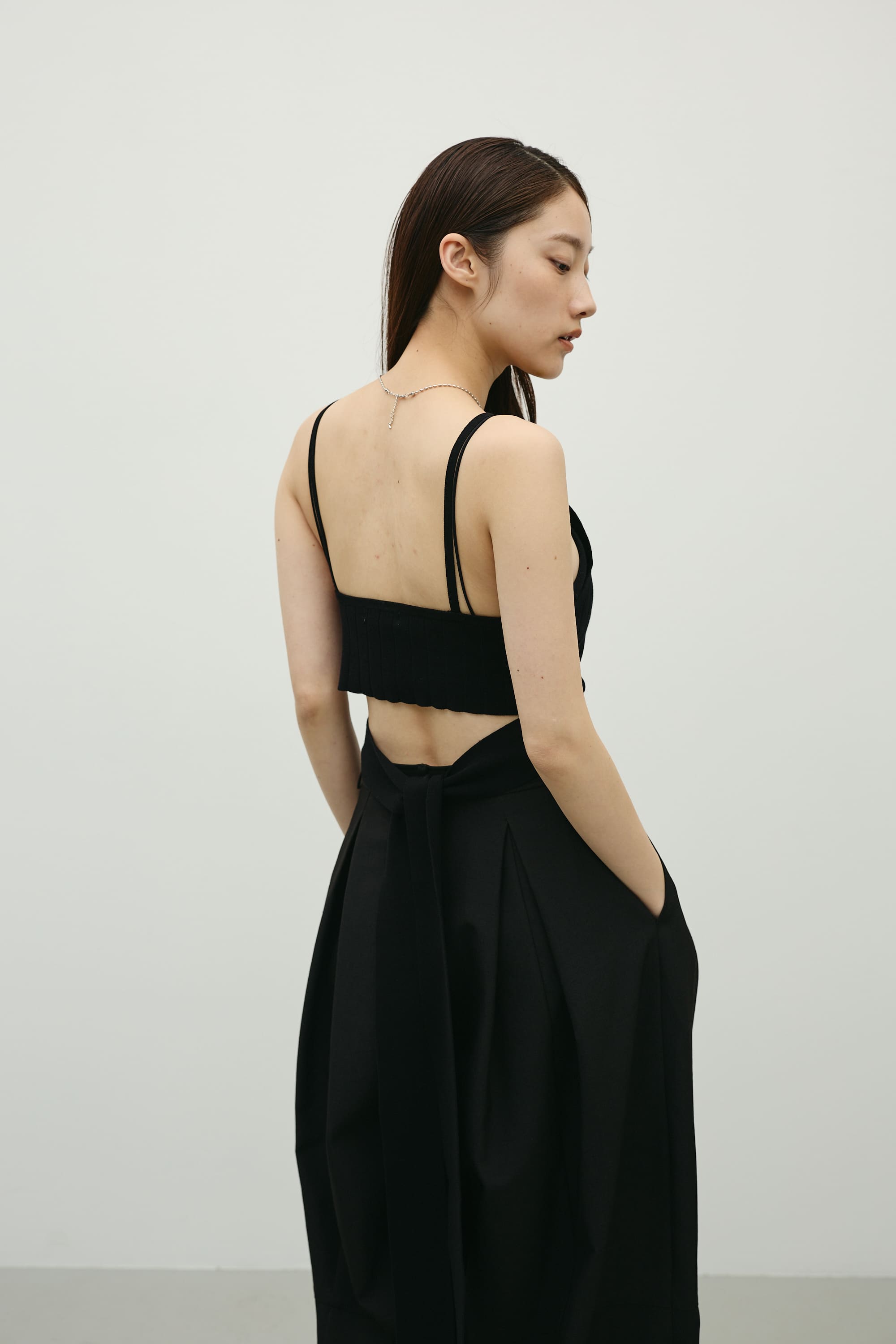 アメスリニットビスチェ BLK FREE