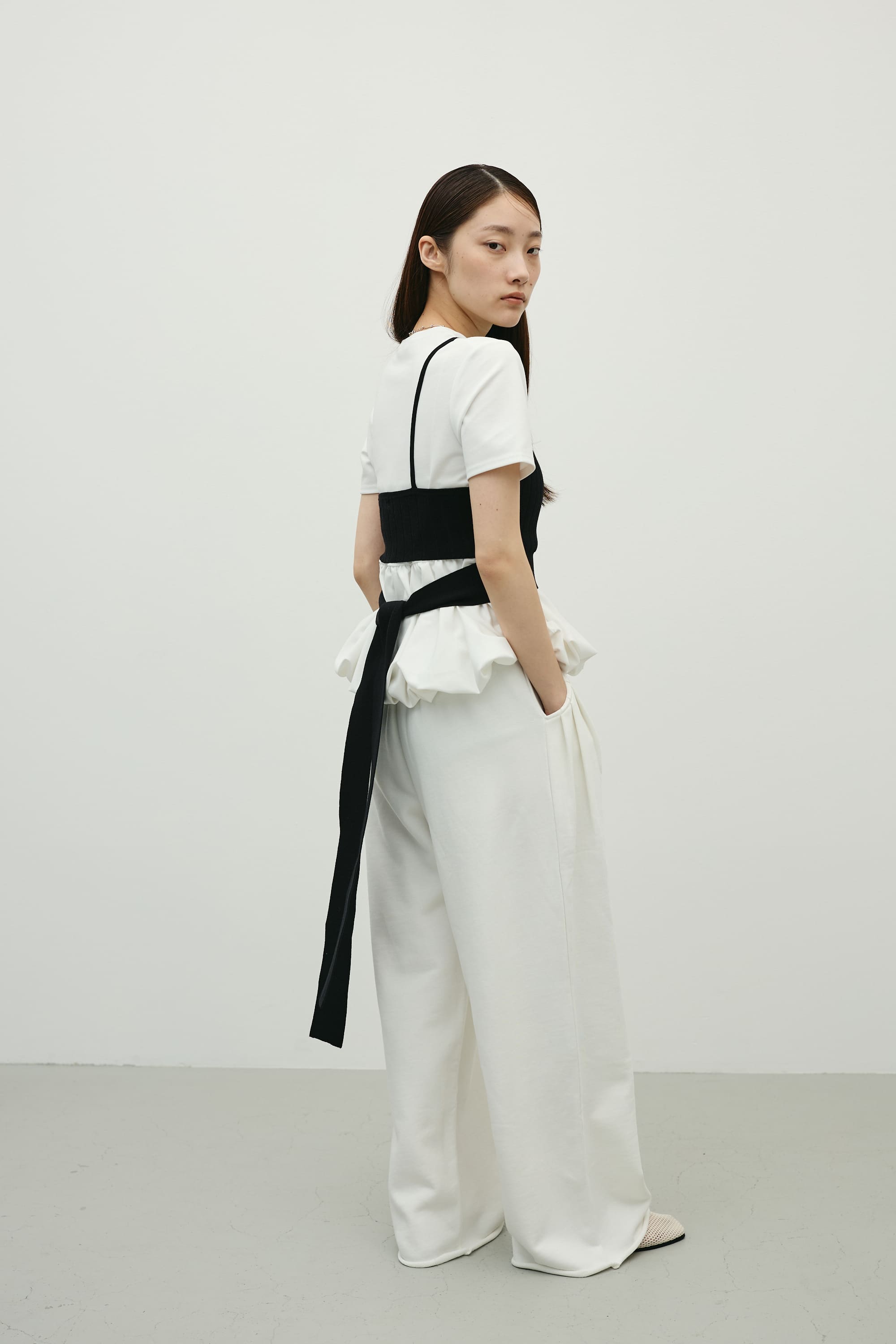 アメスリニットビスチェ BLK FREE