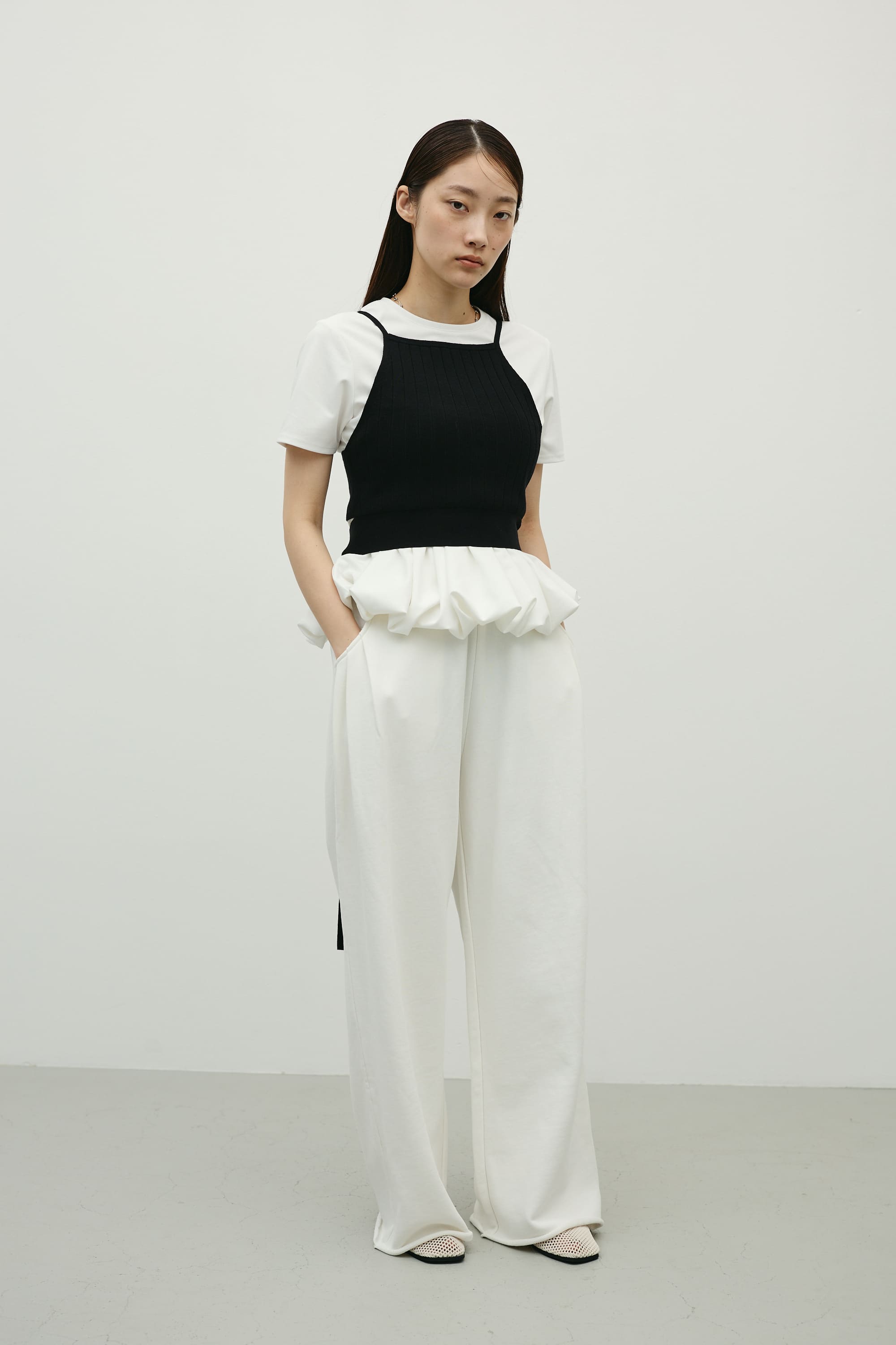 アメスリニットビスチェ BLK FREE