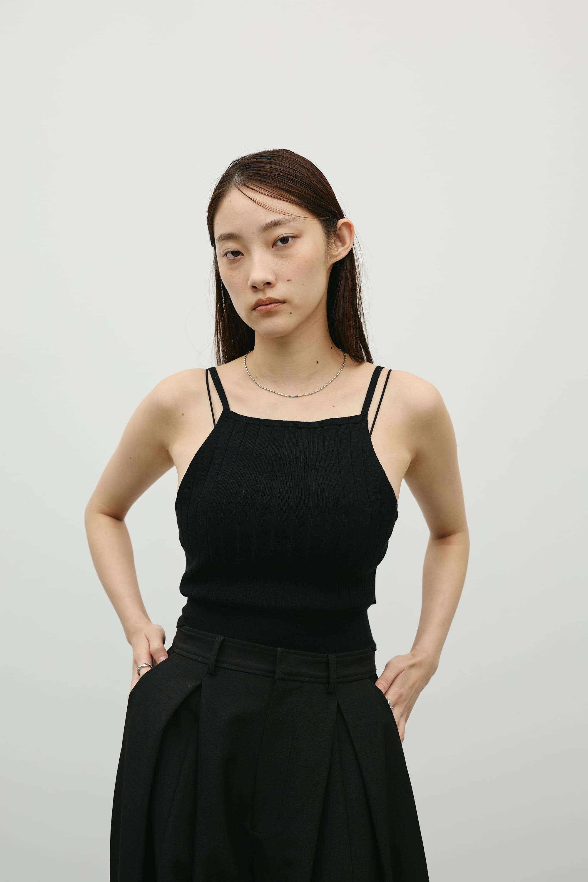 アメスリニットビスチェ BLK FREE