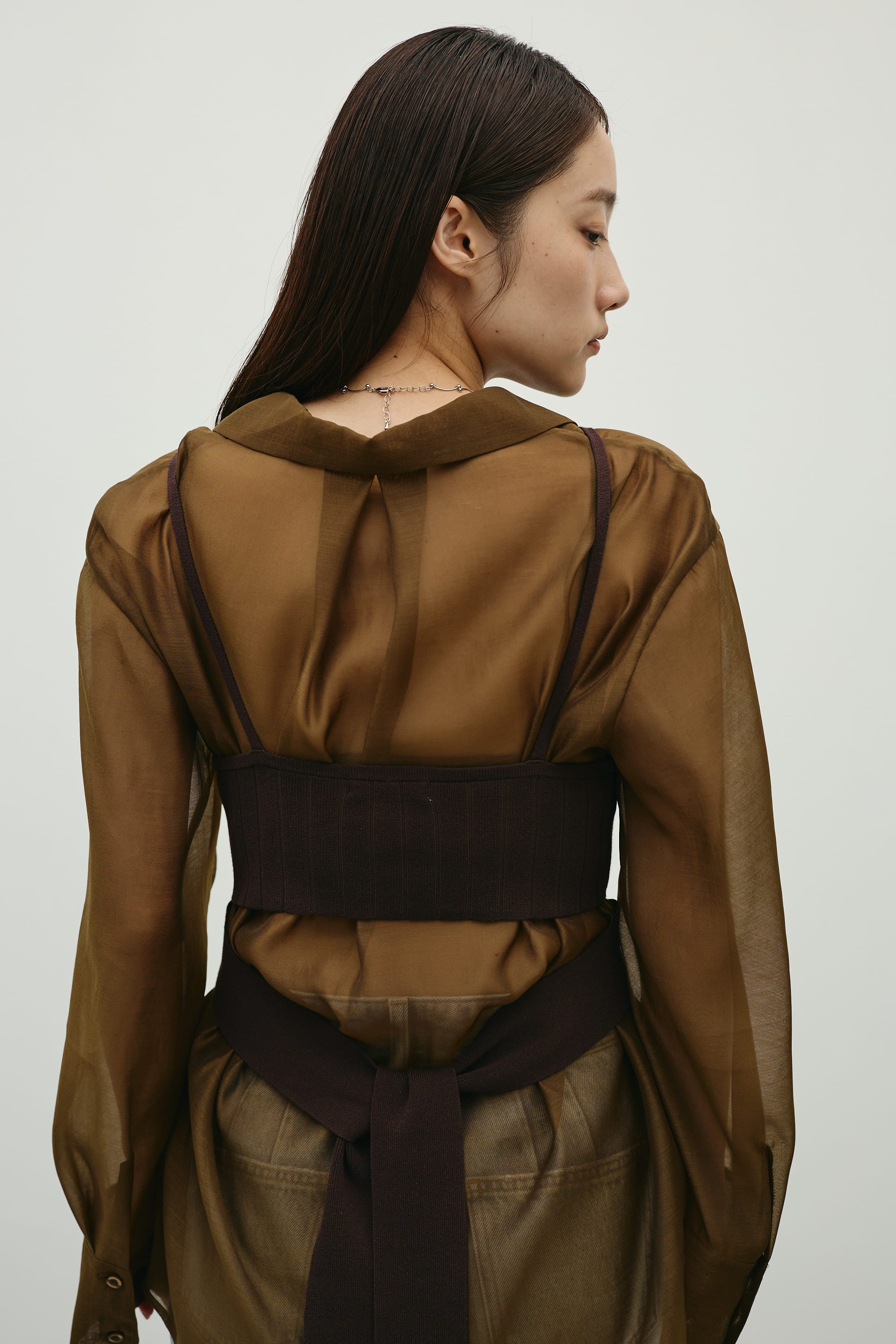 アメスリニットビスチェ BRN FREE