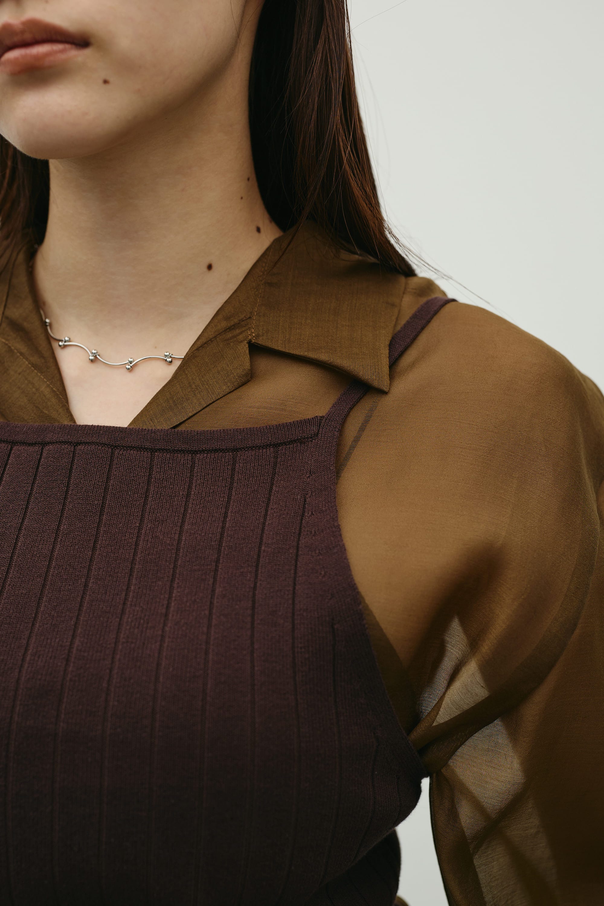 アメスリニットビスチェ BRN FREE