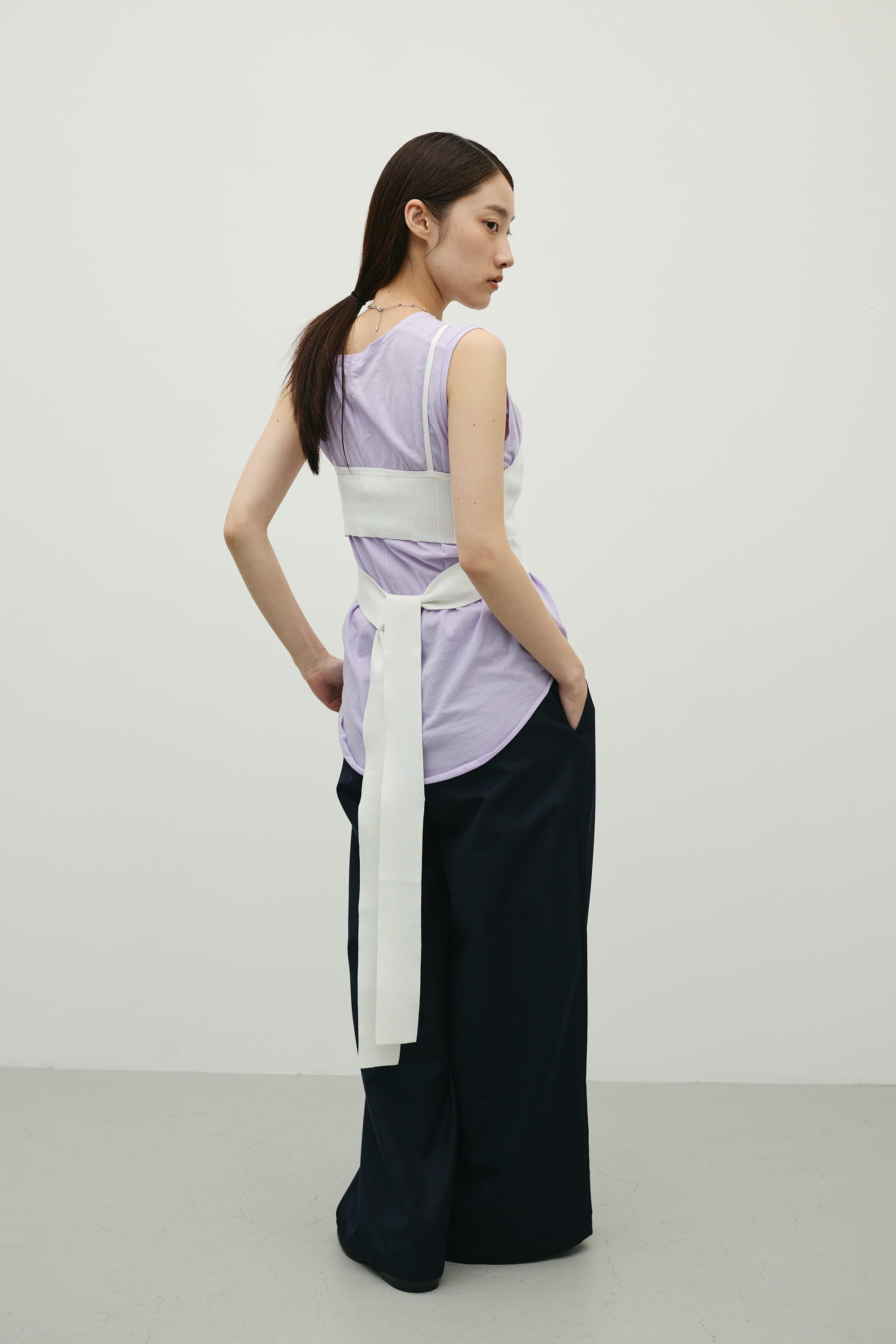 アメスリニットビスチェ WHT FREE