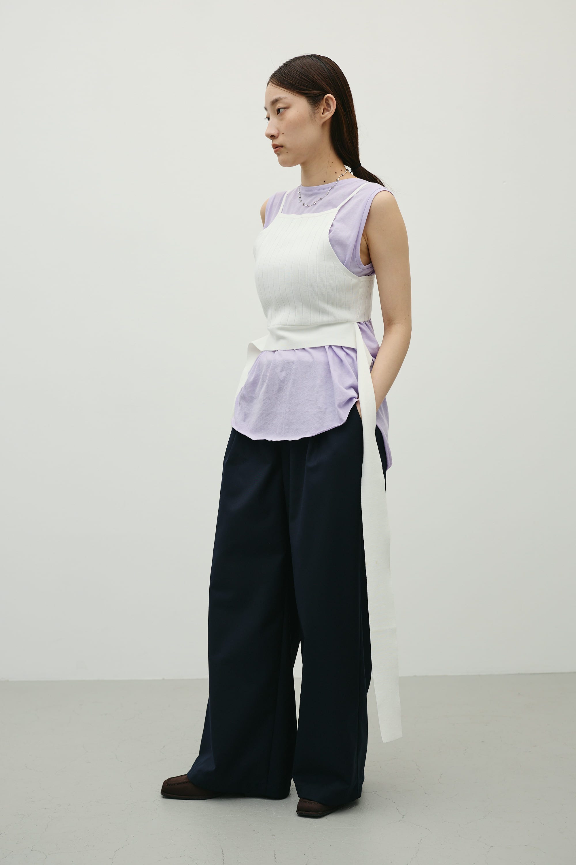 アメスリニットビスチェ WHT FREE