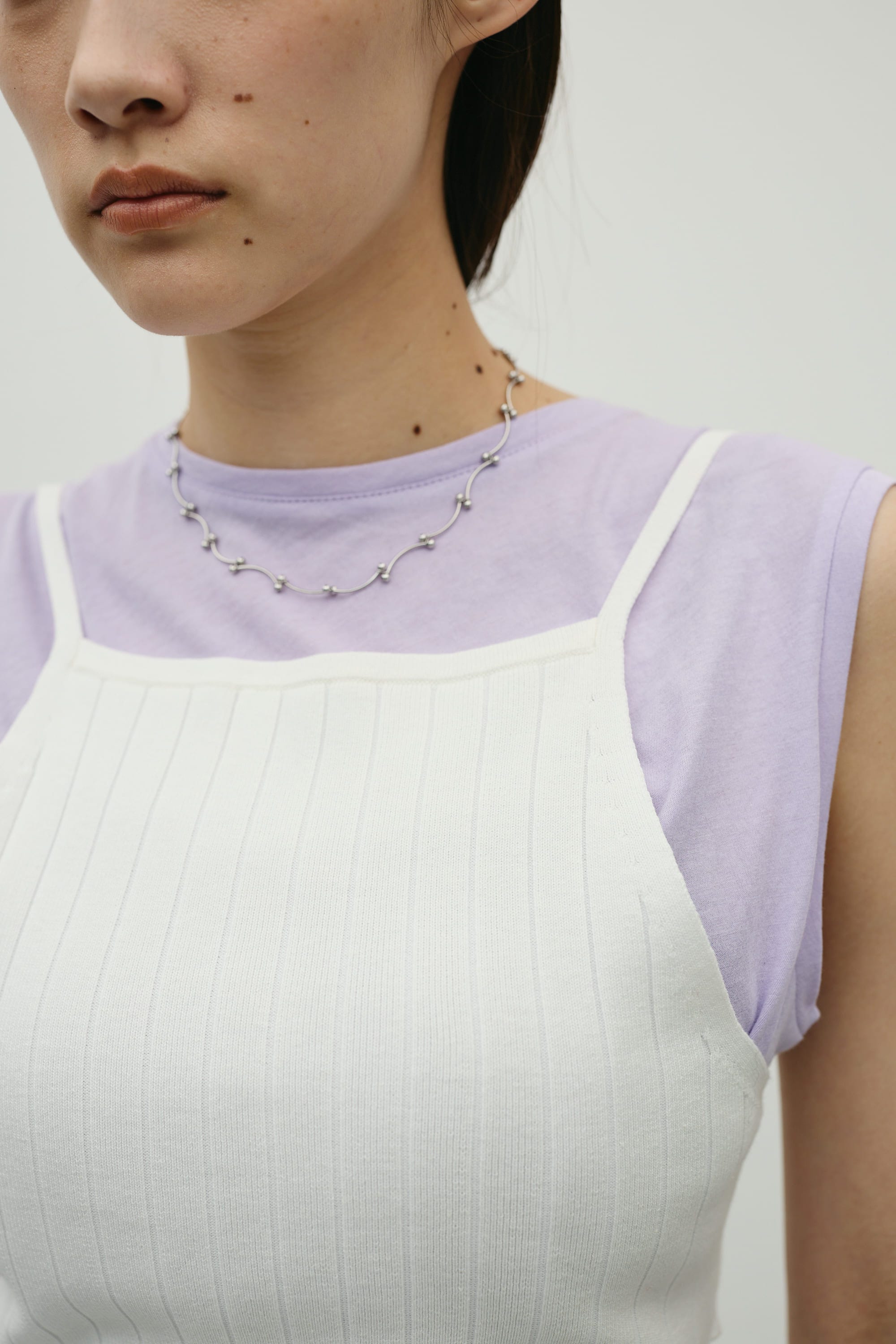 アメスリニットビスチェ WHT FREE