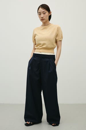 フラワージャガードニット