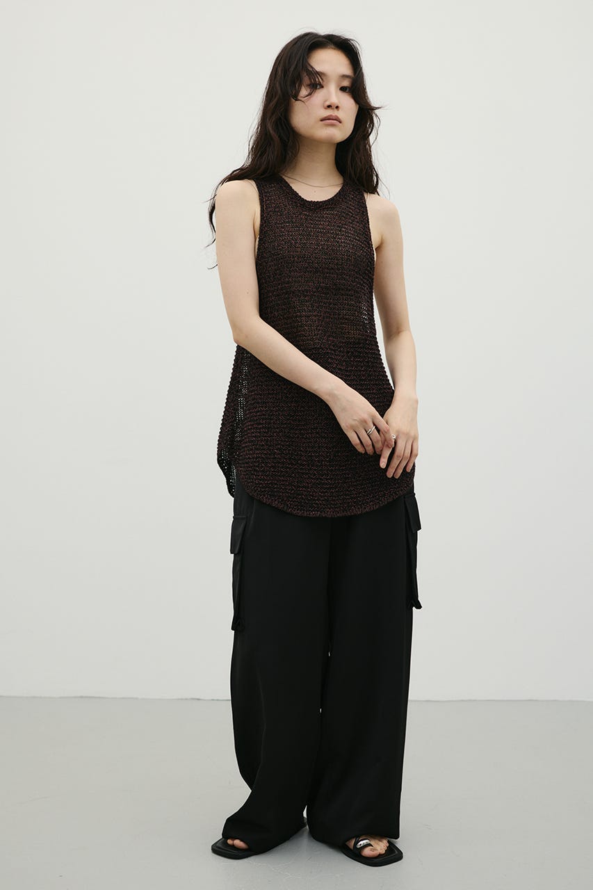 STYLEMIXER | アメスリメッシュニットタンク (タンクトップ ) |SHEL