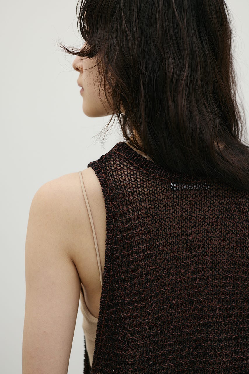 STYLEMIXER | アメスリメッシュニットタンク (タンクトップ ) |SHEL